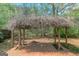 Gazebo with tile floor and a view of the backyard at 100 Hugh Dr, Covington, GA 30016