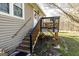 Back entrance stairs leading up to a porch at 689 Hardin Rd, Temple, GA 30179