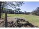 Expansive backyard with green grass, mature trees, and a serene atmosphere at 689 Hardin Rd, Temple, GA 30179