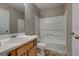 Bathroom featuring a tub, a toilet, and a vanity with a sink at 131 Turning Pt, Stockbridge, GA 30281