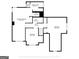 Schematic of the upper level displaying the primary bedroom, additional bedrooms, and bathrooms with precise room sizes at 3612 River Mill Ct, Ellenwood, GA 30294