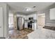 Bright, well-maintained kitchen featuring stainless steel appliances and white cabinets at 3612 River Mill Ct, Ellenwood, GA 30294