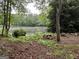 Picturesque pond area with picnic table and ample room for outdoor activities and relaxation at 191 Tumlin Creek Rd # 1, Roopville, GA 30170
