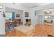 Open-concept kitchen flows seamlessly into the dining area, creating an inviting space for gatherings at 303 Mill Glen Ct, Mcdonough, GA 30252