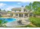 Backyard oasis featuring a pristine pool, patio seating, and covered outdoor kitchen, perfect for entertaining at 229 Primstone Way, Mcdonough, GA 30253