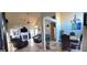 Bright living room featuring a fireplace, ceiling fan, neutral walls, speakers, and tile flooring at 725 White Dove Dr, Mcdonough, GA 30253