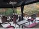 Covered outdoor patio with a heater, perfect for entertaining guests in any season at 725 White Dove Dr, Mcdonough, GA 30253