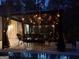 Atmospheric patio featuring outdoor lighting, a heater, and welcoming patio furniture at 725 White Dove Dr, Mcdonough, GA 30253