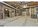 A large unfinished basement showing exposed beams and ductwork, ready for customization at 115 Ebenezer Church Rd, Fayetteville, GA 30215