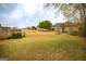 Large backyard with a gentle slope, offering ample space and potential for landscaping or recreation at 118 Jasmine Way, Villa Rica, GA 30180