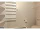 Functional bathroom with shelves and toilet at 150 Mary Lynn Ln, Fayetteville, GA 30214