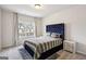 Comfortable bedroom with a plush bed, stylish headboard, and soft neutral decor at 375 Crider Ct, Woodstock, GA 30188