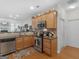 Updated kitchen featuring stainless steel appliances, granite counters, and lots of natural light at 307 Gladstone Dr, Mcdonough, GA 30253