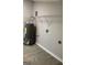 Laundry room with a water heater and shelving for storage of supplies at 116 Stewart Ave, Jonesboro, GA 30236