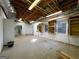 Unfinished garage space with storage and natural light at 3195 Vickery Ne Dr, Marietta, GA 30066