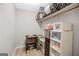 Organized closet featuring shelving and storage bins, maximizing space with practical solutions at 140 Crimson Rdg, Tyrone, GA 30290