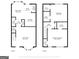 Detailed first and second floor plans showcasing the layout of the home at 11419 South Grove Dr, Hampton, GA 30228
