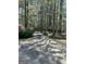 Long driveway is surrounded by mature trees and azaleas, creating a private and picturesque entrance to the property at 183 Busbin Rd, Fayetteville, GA 30215