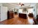 Bedroom with hardwood floors and tray ceilings at 1600 Prospect Pl, Locust Grove, GA 30248