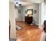 Living room with hardwood floors and detailed column at 1600 Prospect Pl, Locust Grove, GA 30248