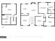 Detailed floor plan featuring dimensions of living room, dining area, kitchen, and bedrooms at 8103 Rhodes Way, Riverdale, GA 30274