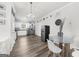 Open kitchen and dining area with stainless steel appliances, and a breakfast table with seating at 924 Bryson Lake Cir, Douglasville, GA 30134