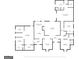 Detailed floor plan showing the layout of the home's rooms, including bedrooms, bathrooms, and living spaces at 100 Little Creek Dr, Sharpsburg, GA 30277