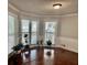 Bright dining room with hardwood floors, and natural lighting at 149 Wimberly Way, Powder Springs, GA 30127