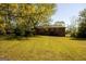 Expansive backyard featuring a well-maintained lawn and mature trees providing shade at 5183 Jones Ct, Morrow, GA 30260
