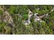 An aerial view showcasing the home's location surrounded by lush greenery and a serene neighborhood at 210 Sweetwater Dr, Fayetteville, GA 30214