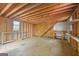Unfinished building framing with stairs at 210 Sweetwater Dr, Fayetteville, GA 30214