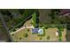 Aerial view of property with home, pool, outbuilding and boundary line at 2060 Dixie Rd, Covington, GA 30014