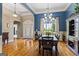 Dining room featuring hardwood floors, and beautiful trim at 2060 Dixie Rd, Covington, GA 30014