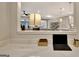 Office desk with view to kitchen, Gathering room, and dining room at 609 Francis Ave, Peachtree City, GA 30269