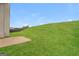 Fenced backyard with large grassy area at 3675 Arminto Dr, Ellenwood, GA 30294