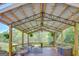 Under-cover patio with wood floors, a ceiling fan, seating and hanging plants, providing a relaxing retreat at 40 Butler Bridge Dr, Mcdonough, GA 30252