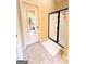 Bathroom with glass enclosed shower with black trim and white towel at 108 Stonecrest Dr, Carrollton, GA 30116