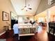 Spacious living room with hardwood floors, a fireplace, and an open layout perfect for entertaining at 108 Stonecrest Dr, Carrollton, GA 30116