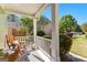 Inviting front porch with rocking chairs and a cozy ambiance perfect for relaxing outdoors at 217 Christina Ct, Peachtree City, GA 30269