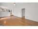 Spacious living room with hardwood floors, open layout, and natural light at 2550 Columbia Crossing Ct, Decatur, GA 30034