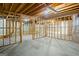 Unfinished basement with exposed framing, concrete floors, and ample potential at 185 Cold Harbor Ct, Sharpsburg, GA 30277