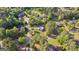 An aerial view of the property reveals its generous lot size and lush surroundings at 105 Hartford Pl, Fayetteville, GA 30214