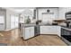 Kitchen with stainless steel appliances and breakfast nook at 3139 Players Dr, Jonesboro, GA 30236