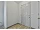 Clean entryway with neutral walls and door, awaiting personalization at 1109 Allen Rd, Grantville, GA 30220