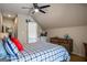 Cozy bedroom features hardwood floors, ceiling fan, and neutral wall colors at 240 Trotters Rdg, Fayetteville, GA 30215