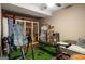 Basement home gym with weight training equipment and sauna at 240 Trotters Rdg, Fayetteville, GA 30215