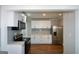 Modern kitchen showcasing stainless steel appliances, and bright white cabinetry at 3164 Harris Dr, East Point, GA 30344