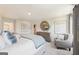 Spacious main bedroom featuring a cozy sitting area, stylish decor, and plenty of natural light for a comfortable retreat at 1020 Sutherland Lane # 43, Lawrenceville, GA 30043