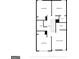 Floorplan of the home's second level featuring the bedroom layouts at 7756 Newbury Dr, Jonesboro, GA 30236
