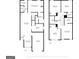 Floorplans of both the home's first and second levels with labeled rooms and dimensions at 7756 Newbury Dr, Jonesboro, GA 30236